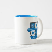 Blason d'anniversaire des Poissons™ pour mug du 1e (Devant droit)