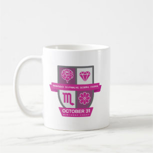 Blason d'anniversaire Scorpion™ pour mug du 24 au