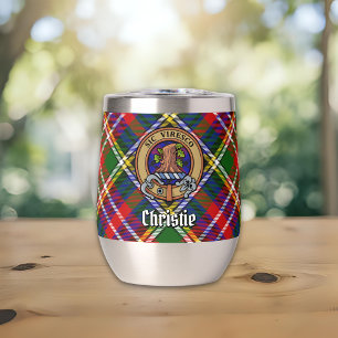 Blason de Clan Christie sur tartan