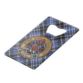 Blason de Clan Clark sur tartan (Devant Angle)