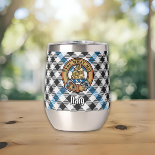 Blason de Clan Haig sur tartan à carreaux