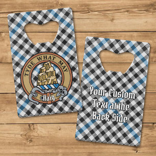 Blason de Clan Haig sur tartan à carreaux