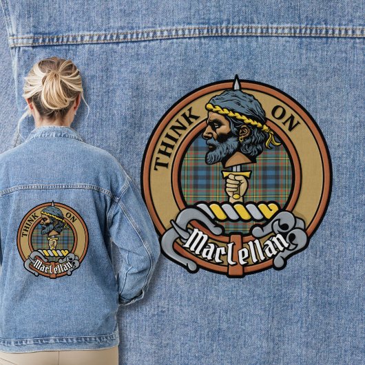 Blason de Clan MacLellan sur tartan ancien