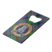 Blason de Clan Malcolm sur tartan (Devant Angle)