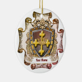 Blason de famille Valor ornement de nom de famille (Droite)