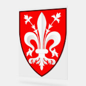 Blason de Florence Lys rouge florentin (Angle)