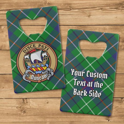 Blason du clan Duncan sur tartan