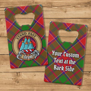 Blason du clan Grant sur tartan