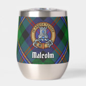 Blason du clan Malcolm sur tartan (Avant)