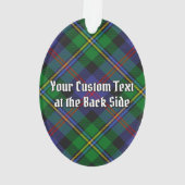 Blason du clan Malcolm sur tartan (dos)