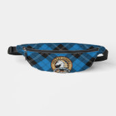 Blason du clan Ramsay sur tartan de chasse bleu (Recto)