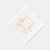 Blason Floral Élégant et Monogramme (Droite)