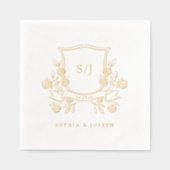 Blason Floral Élégant et Monogramme (Recto)