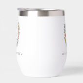 Blason Floral Formel Monogramme de Mariage (Droite)