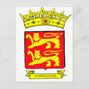 BLASON NORMANDIE BRIEFKAART