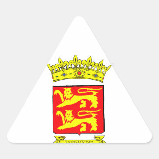 BLASON NORMANDIE DRIEHOEK STICKER