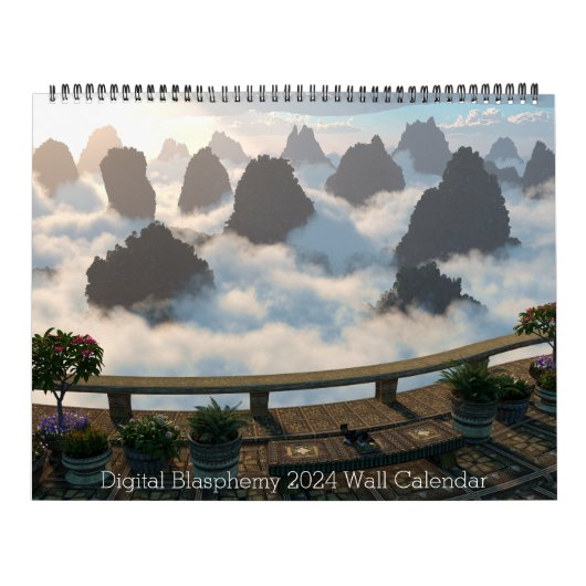 Blasphème numérique 2024 Calendrier mural (Protection)