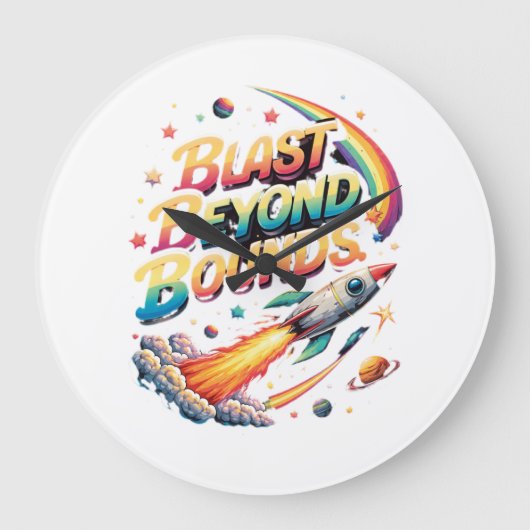 BLAST BEYOND Bounds Clock  Grote Klok (Voorkant)