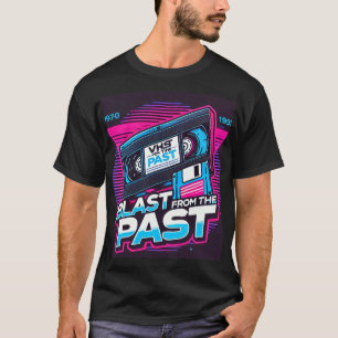 Blast From The Past Retro VHS en Floppy Disk Grap T-shirt
