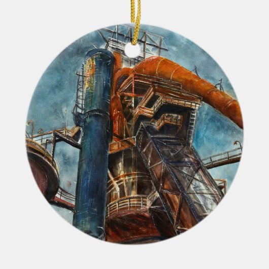 Blast Furnace Keramisch Ornament (Voorkant)