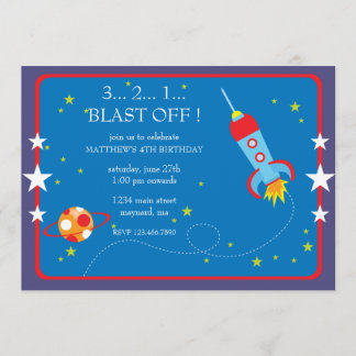Blast of Birthday Invitation Kaart