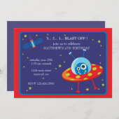 Blast of Birthday Invitation Kaart (Voorkant / Achterkant)