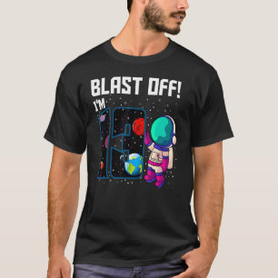 Blast off Ik ben 13 Verjaardag Astronaut 13e Space T-shirt