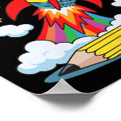 Blast Off Into Fourth Grade First Day Of School  Poster (Hoek)