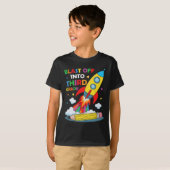 Blast Off Into Third Grade First Day Of School  T-shirt (Voorkant volledig)