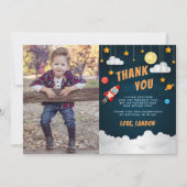 Blast Off | Platte bedankkaart (Voorkant)