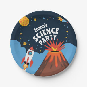 Blast off Rocket Science party kinder Papieren Bordje