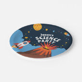 Blast off Rocket Science party kinder Papieren Bordje (Gekanteld)