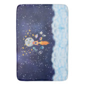 Blast-Off Rocketship Kinder Badmat Badkamerinricht (Voorkant Verticaal)