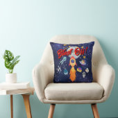 Blast-Off Rocketship Kinder Kamer Decor Sierkussen (Stoel)