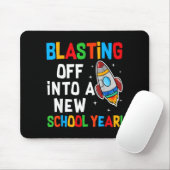 Blasting Off Into A New School Year First Day Teac Muismat (Met muis)