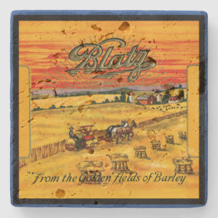 Blatz Beer Label Tile Stenen Onderzetter