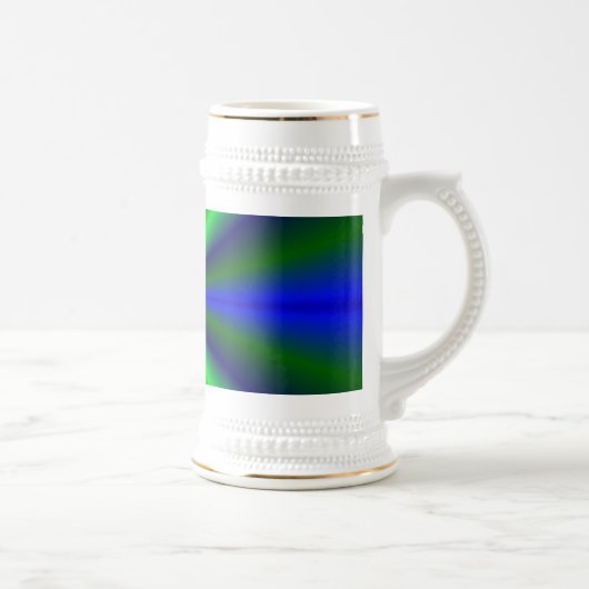 blau grün Regenbogen Bierpul (Rechts)