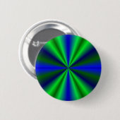 blau grün Regenbogen Ronde Button 5,7 Cm (Voorkant /achterkant)