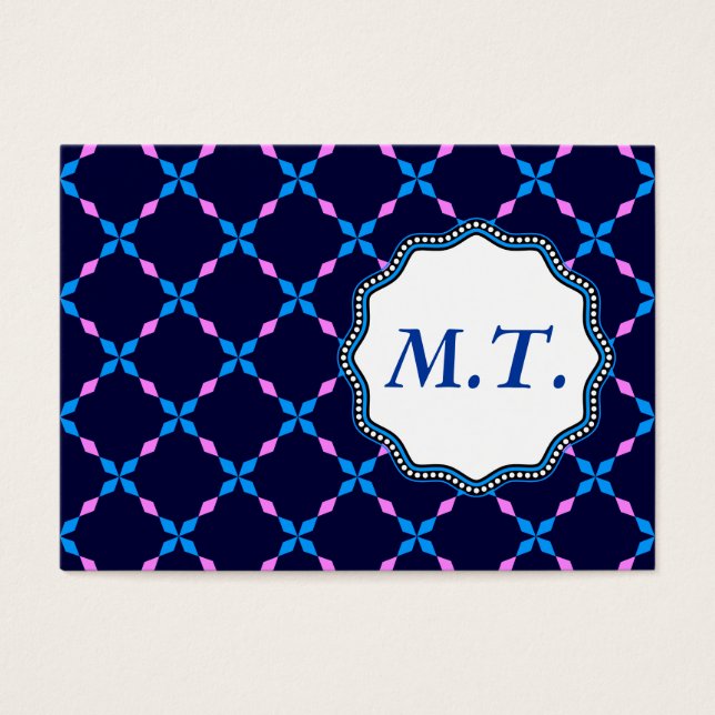 Blau rosa Bayrisch Visitekaartjes (Voorkant)