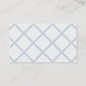 Blau Schwarz Professioneel Modern Visitekaartje (Achterkant)