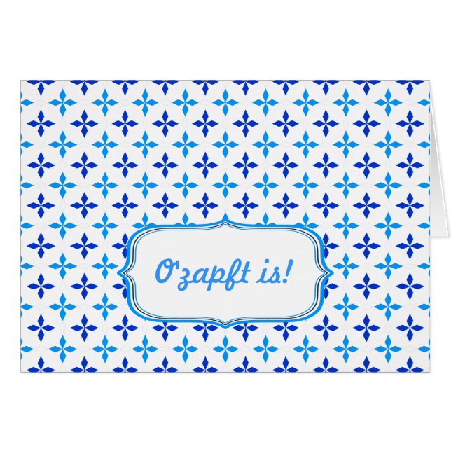 Blau weiß Minimalistisch (Devant horizontal)