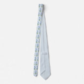 Blaue Blumen Stropdas (Achterkant)