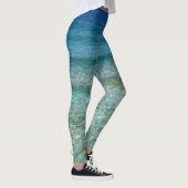 blaue moderne Leggings mit Meer (Rechts)