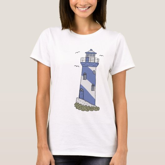 blauer Leuchtturm T-shirt (Voorkant)