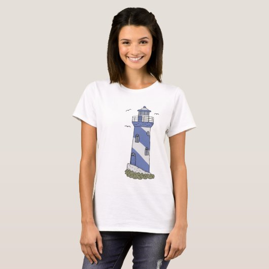blauer Leuchtturm T-shirt (Voorkant volledig)
