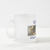 BLAUW411 Mok van geglazuurd glas (Links)