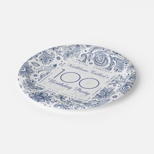 Blauw  100e Bord voor whitday-papier (Gekanteld)