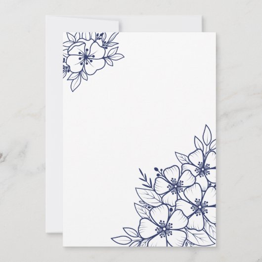 Blauw 100e verjaardagsfeest kaart (Achterkant)