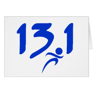 Blauw 13.1 halve marathon