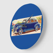 Blauw 1941 Plymouth Grote Klok (Hoek)